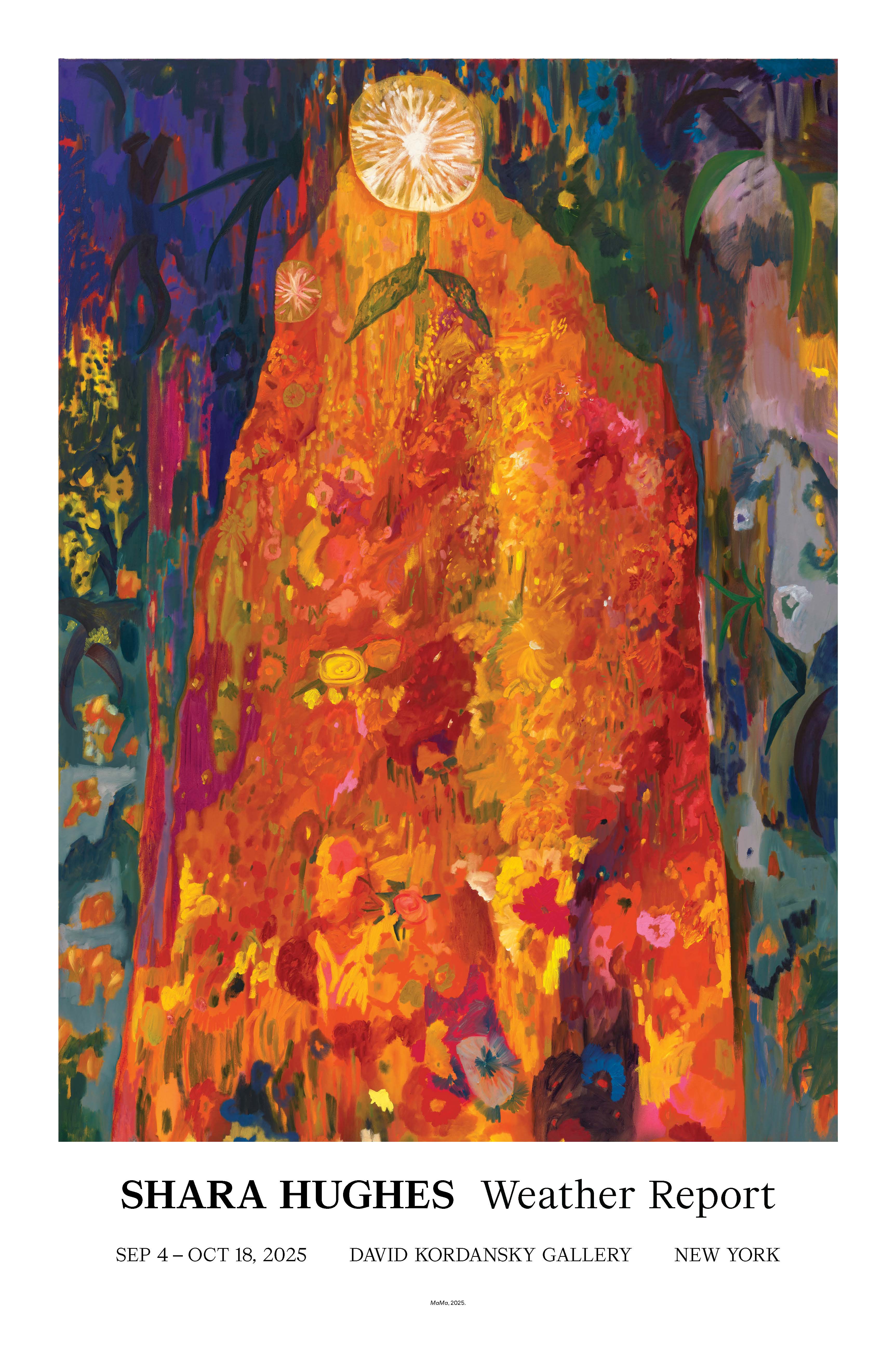 Shara Hughes: Weather Report Poster – David Kordansky Gallery