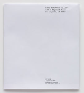 Interiors and Landscapes exhibition poster (folded)