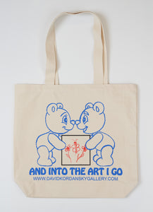 And Into the Art I Go Canvas Tote Bag