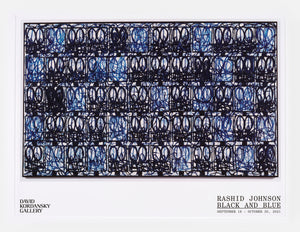 Black and Blue Exhibition Poster